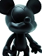 【入荷中止】ディズニー/ ミッキーマウス モノクローム 8インチ ビニール フィギュア ブラック ver