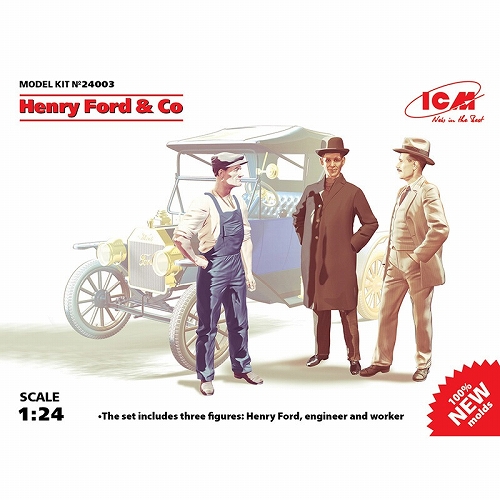 ヘンリー・フォード Co 3体 1/24 プラモデルキット 24003