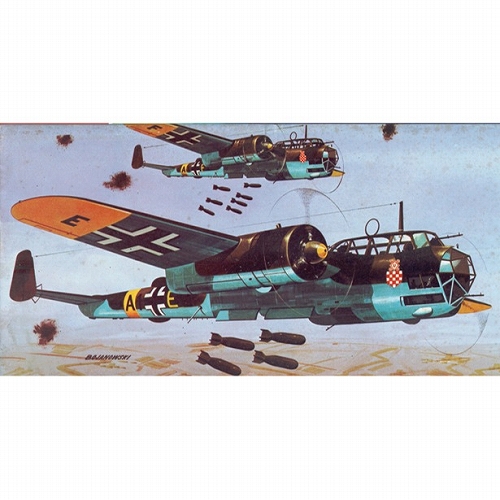 WW.II ドイツ空軍 ドルニエDO17Z爆撃機 1/72 プラモデルキット HL414