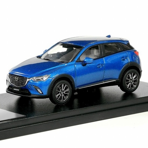 マツダ CX-3 2015 ダイナミックブルーマイカ 1/43 HS121BL/ ミニカー