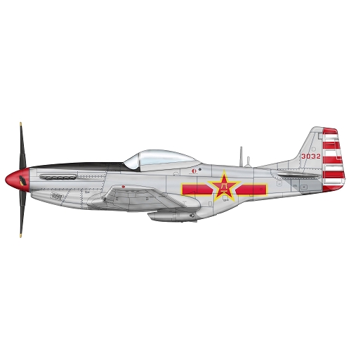 P-51Dマスタング 中国人民解放軍空軍 1/48 HA7730