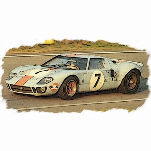 GT40 Gulf Racing ル・マン 1967 3位 no.7 1/43 EM290B