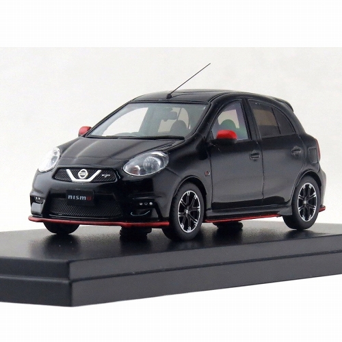 NISSAN マーチ NISMO S 2015 ピュアブラック 1/43 HS122BK/ ミニカー 