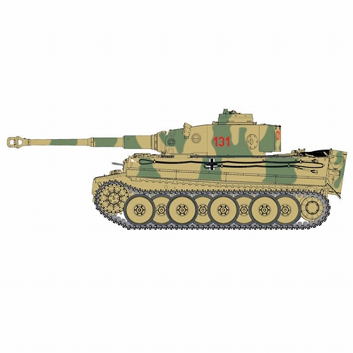 【2次受注分】WW.II ドイツ軍 重戦車 ティーガーI 第504重戦車大隊 131 チュニジア 1/35 プラモデルキット DR6820