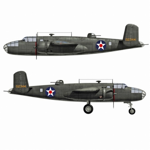 B-25 ミッチェル 米双発中型爆撃機 1/72 AF10111