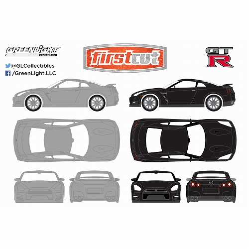 ファーストカットシリーズ/ 2007-14 ニッサン スカイライン GT-R R35 ホビーエクスクルーシブ 1/64 2台セット 29831