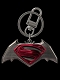 【お一人様1点限り】【SDCC2015 コミコン限定】バットマン vs スーパーマン ジャスティスの誕生/ バットマン＆スーパーマン ロゴ ピューター キーリング ボックスセット