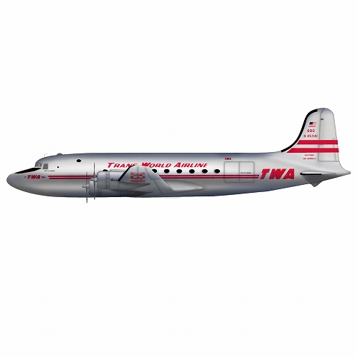 ダグラス DC-4 トランス・ワールド航空 1/200  HL2024 - イメージ画像