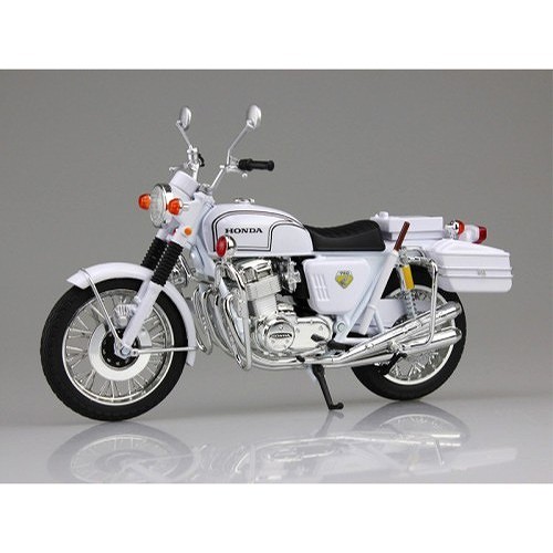 Honda CB750 FOUR K0 白バイ 1/12 塗装済み完成品/ ミニチュアモデル 