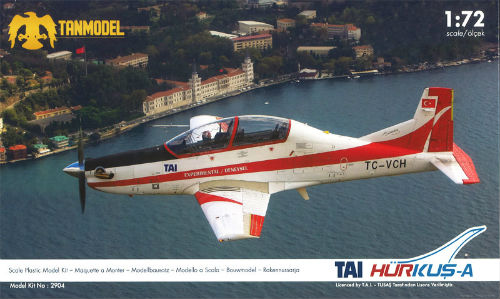 トルコ空軍 初等練習機 TAIヒュルクスA 1/72 プラモデルキット TAN2904 - イメージ画像