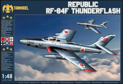 リパブリック RF-84F サンダーフラッシュ 1/72 プラモデルキット TAN2201 - イメージ画像