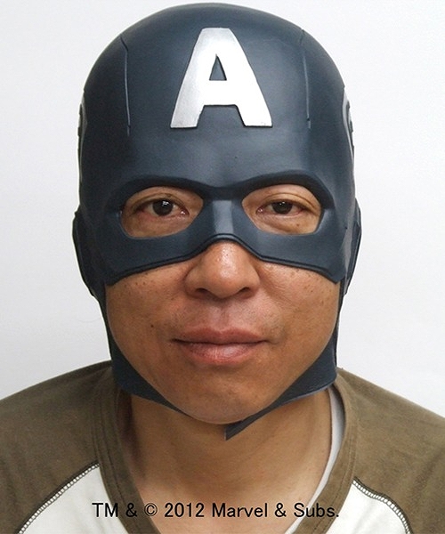 【再入荷】アベンジャーズ/ キャプテンアメリカ なりきり マスク - イメージ画像