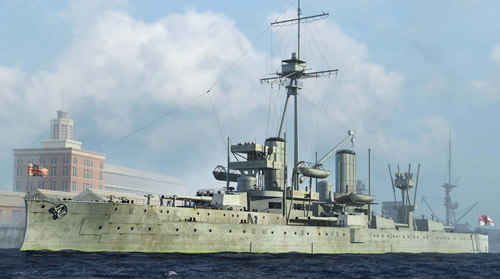 イギリス海軍戦艦 HMS ドレッドノート 1918 1/700 プラモデルキット 