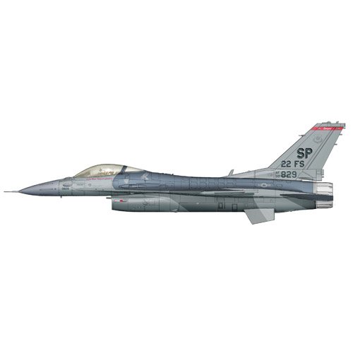 F-16CJ ファイティング・ファルコン 第22戦闘飛行隊 90-829/SP 1/72 HA3829
