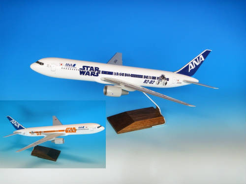 767-300ER JA604A STAR WARS ANA JETデスクトップモデル 1/100 STAR WARS 特別塗装機
