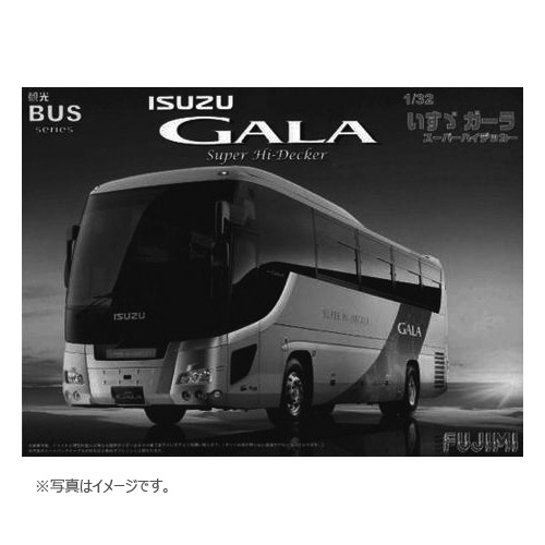 いすゞ ガーラ スーパーハイデッカ ホワイトボディ 1/32 プラモデルキット BUS-SP - イメージ画像