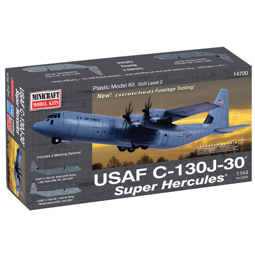 アメリカ空軍 C-130J-30 スーパーハーキュリーズ 1/144 プラモデルキット MC14700