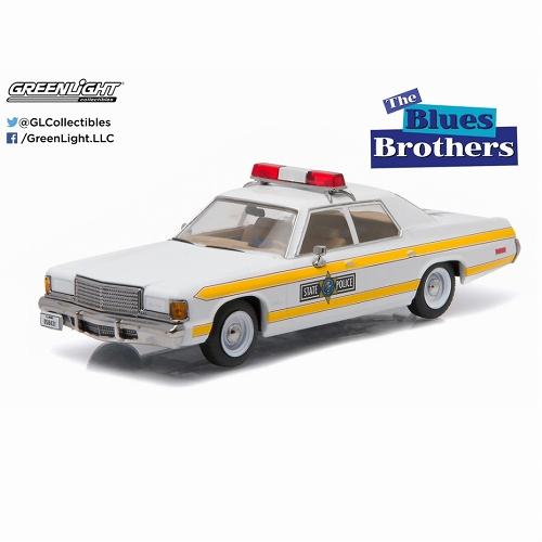 ハリウッドシリーズ/ ブルース・ブラザース: 1977 ダッジ・ロイヤル・モナコ イリノイ州警察車 1/43 86424