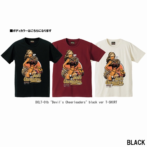 エロスティカ/ Devil's Cheerleaders black Tシャツ ブラック サイズXL DCLT-01b