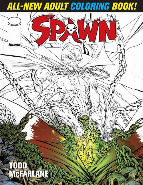 SPAWN ADULT COLORING BOOK/ FEB160614