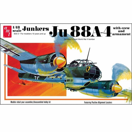 WW.II ドイツ空軍 ユンカース Ju88A-4 1/48 プラモデルキット AMT933