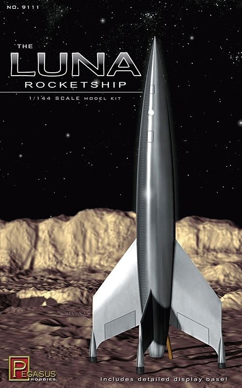 【再入荷】ルナロケット with 月面ベース 1/144 プラモデルキット PH9111