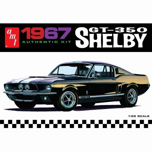 【再入荷】1967 シェルビー GT-350 成形色 黒 1/25 プラモデルキット AMT834