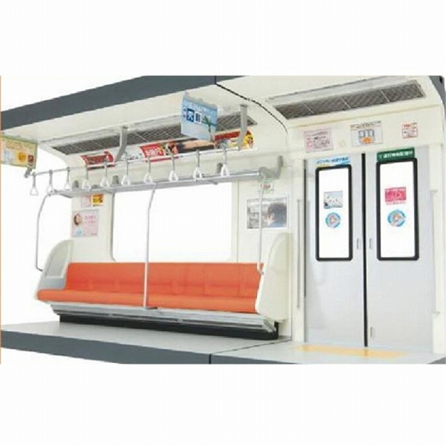 内装模型/ 通勤電車 オレンジ色シート 1/12 - イメージ画像
