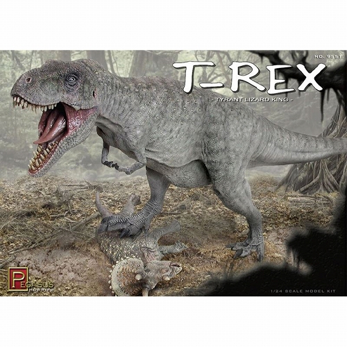 【再入荷】ティラノサウルスレックス T-REX 1/24 ソフビ製未塗装キット PH9551 - イメージ画像