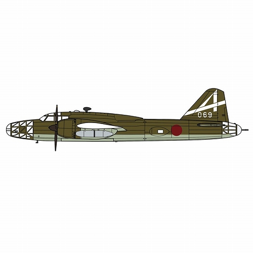 三菱 キ67 四式重爆撃機 飛龍飛行第14戦隊 1/72 プラモデルキット 2205