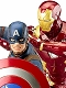 【送料無料】ARTFX+/ シビル・ウォー キャプテン・アメリカ: キャプテン・アメリカ vs アイアンマン・マーク46 1/10 PVCスタチュー 2種セット