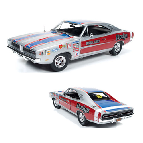 1969 Dodge Charger R/T Dick Landy シルバー 1/18 AW228