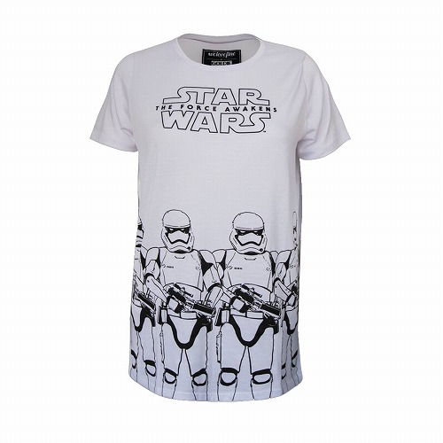 STAR WARS TROOPER LINEUP OVERSIZE WOMENS WHT T/S SM/ MAY162339