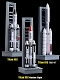 タイタンIII ロケットファミリー 3基セット 発射台付属 1/400 DRW56395