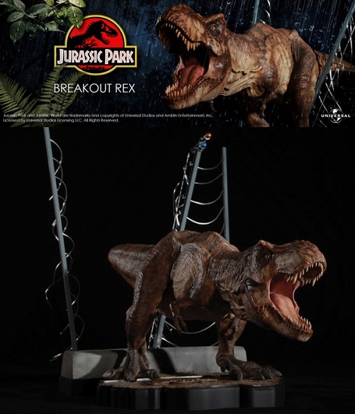 ジュラシック・パーク/ ブレイクアウト ティラノサウルス・レックス T-REX スタチュー