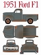 ハリウッドシリーズ/ フォレスト・ガンプ: 1951 フォード1 トラック 1/18 12968