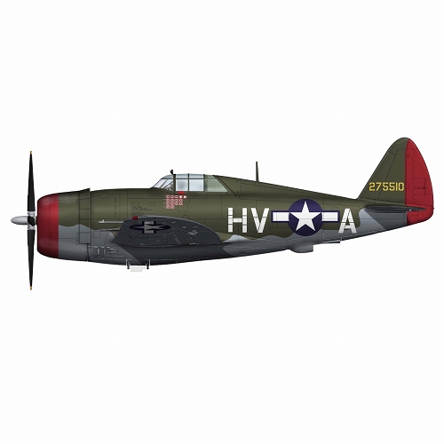 P-47D レイザーバック ガブレスキー中佐機 1/72 HA8453