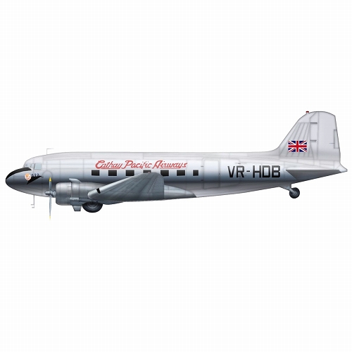 ダグラス DC-3 キャセイパシフィック航空 1/200 HL1308
