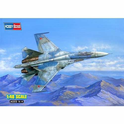 エアクラフトシリーズ/ Su-27 フランカーＢ 1/48 プラモデルキット 81711 - イメージ画像