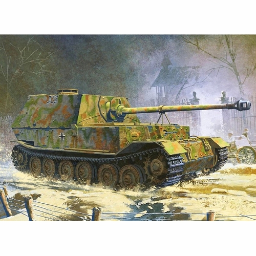 WW.II ドイツ軍 エレファント重駆逐戦車 with ツィメリットコーティング 1/35 プラモデルキット DR6465