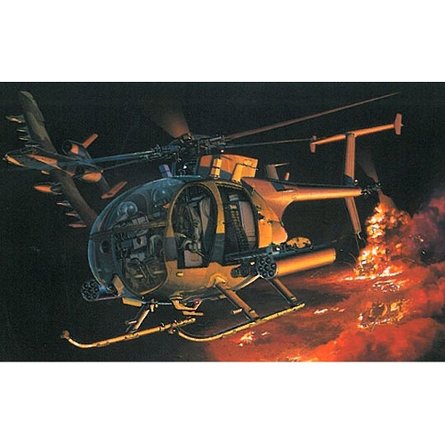 攻撃ヘリ AH-6J リトルバード ナイトストーカーズ 1/35 プラモデルキット DR3527
