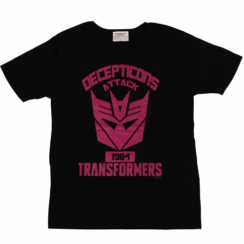 【再生産】トランスフォーマー/ ディセプティコン カレッジ Tシャツ ブラック サイズXS