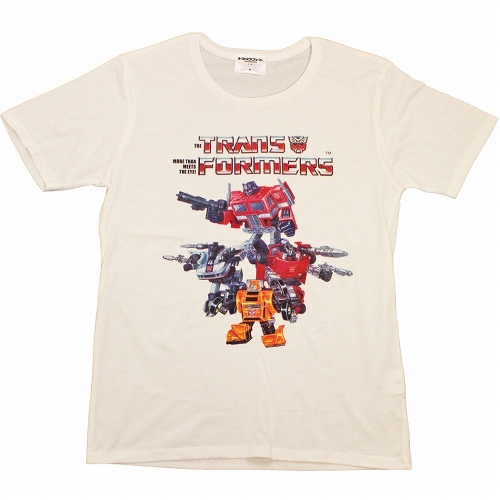【再生産】トランスフォーマー/ チーム オートボット 1980's Tシャツ ホワイト サイズXS