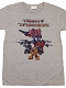 【再生産】トランスフォーマー/ チーム オートボット 1980's Tシャツ グレー サイズXS
