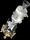 【再入荷】NASA アポロ11号 CSM 司令船/機械船 with 月着陸船 月軌道 1/72 塗装済完成品 DRW50375