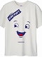 【再入荷】ゴーストバスターズ/ ステイパフ マシュマロマン フェイスアップ スマイル Tシャツ サイズXS