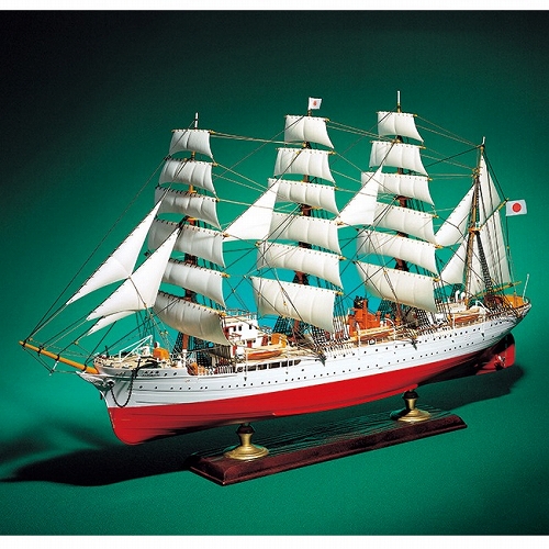 【再生産】大型帆船/ no.02 海王丸 メタルパーツ付 1/150 プラモデルキット - イメージ画像