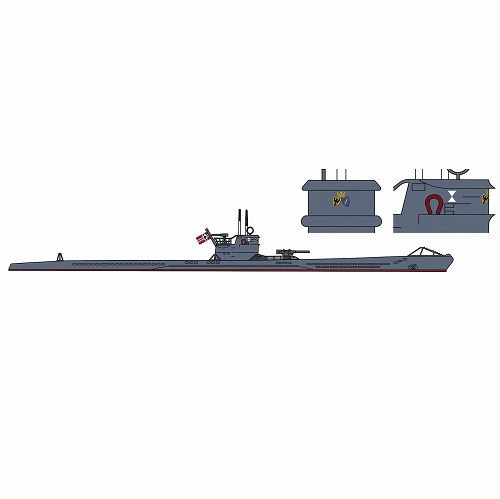 ドイツ潜水艦 Uボート VIIC/IXC型 Uボート エース Part 2 1/700 プラモデルキット 30040