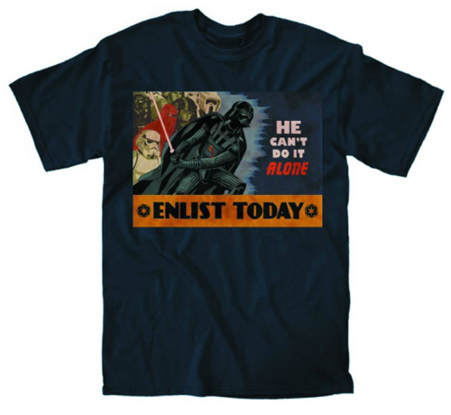STAR WARS ENLIST TODAY NAVY T/S SM / SEP162384
