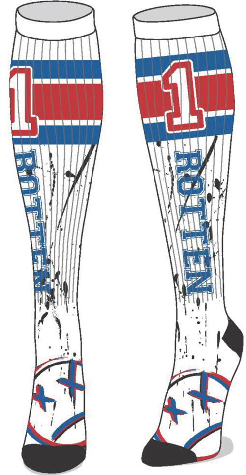 SUICIDE SQUAD HARLEY QUINN ROTTEN KNEE HIGH SOCKS (O/A)/ SEP162525